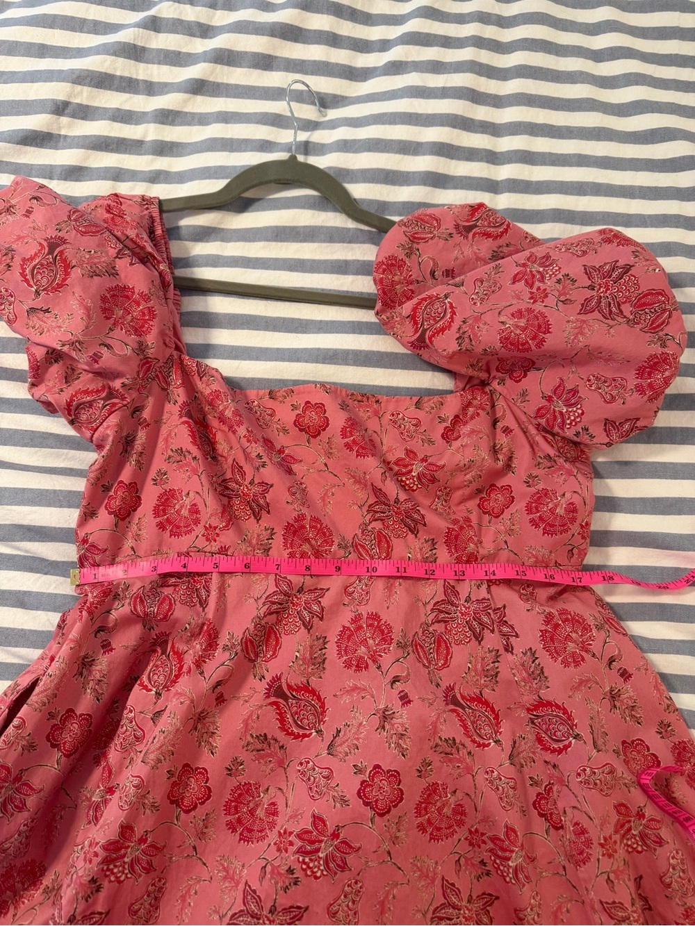 Hill House Rose-Red Floral V-Neck Midi Dress XXL - Picture 4 of 5